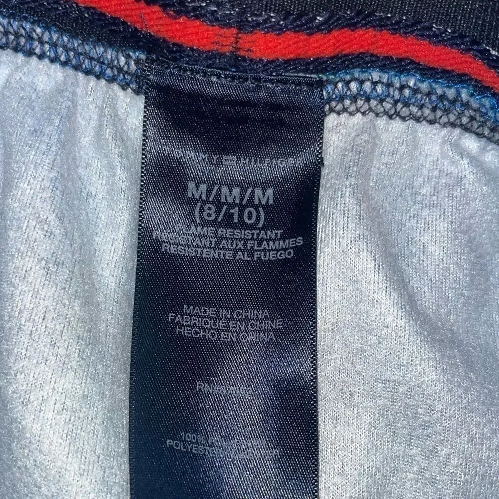 Boys youth soft Tommy Hilfiger Blue Green checkered pajama pants size  8-10